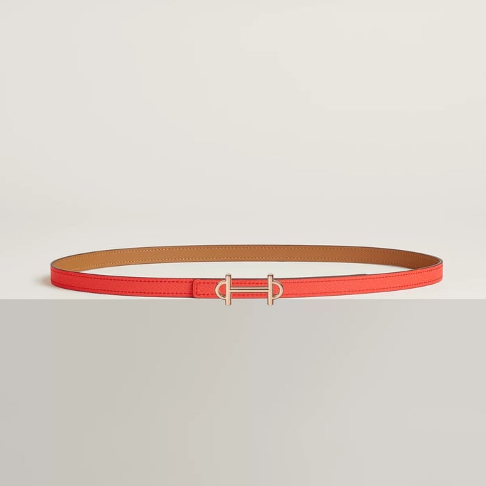 Gamma Belt Buckle & Reversible Leather Strap 13 MM