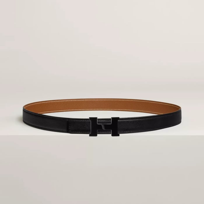 Mini Constance So Black belt buckle & Reversible leather strap 24 mm