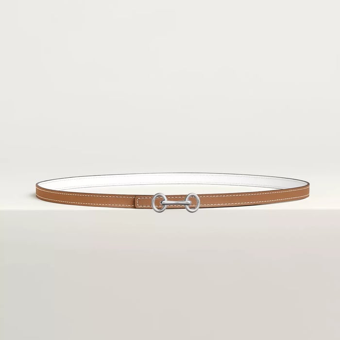 Heritage belt buckle & Reversible leather strap 13 mm