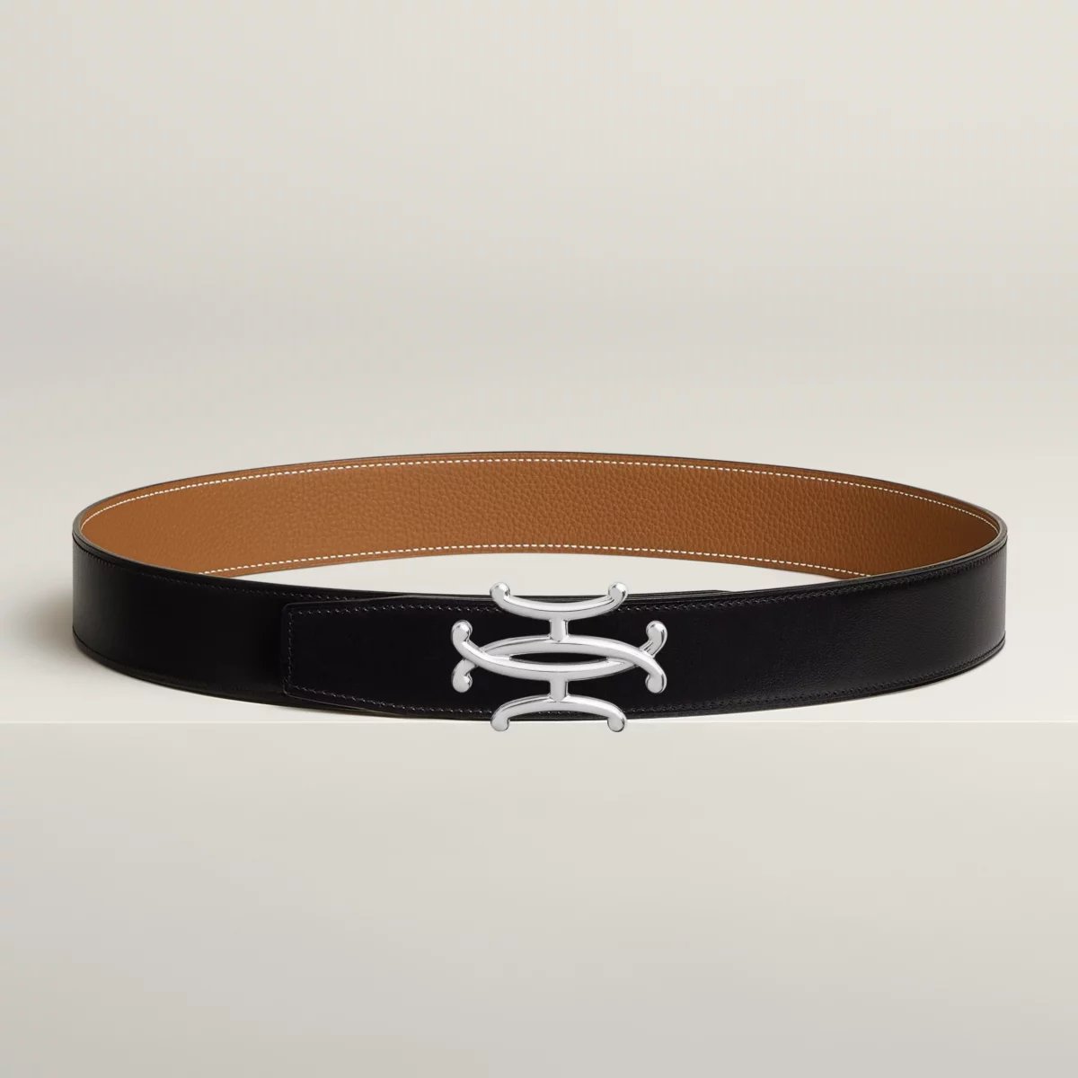 Neo Lift belt buckle & Reversible leather strap 38 mm