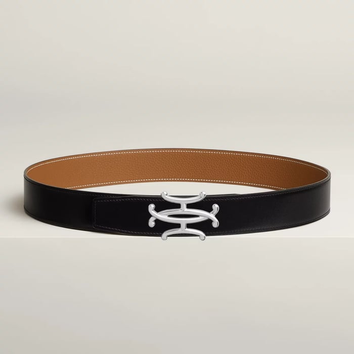 Neo Lift Belt Buckle & Reversible Leather Strap 38 MM