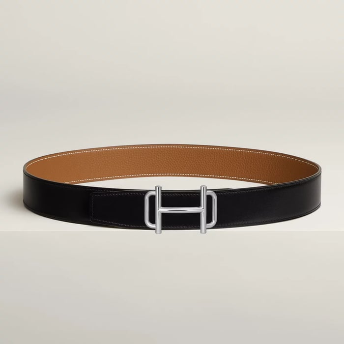 Royal Belt Buckle & Reversible Leather Strap 38 MM