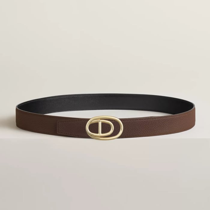 Odyssee Belt Buckle & Reversible Leather Strap 32 MM