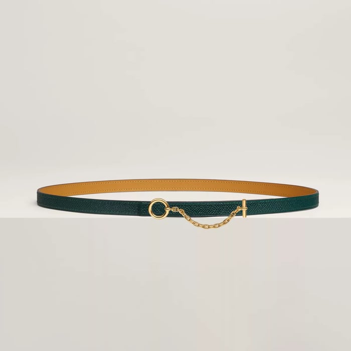 Carrousel Belt Buckle & Reversible Leather Strap 13 MM