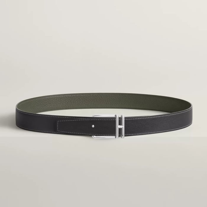 Volte-face Reversible Belt Buckle & Reversible Leather Strap 32 MM