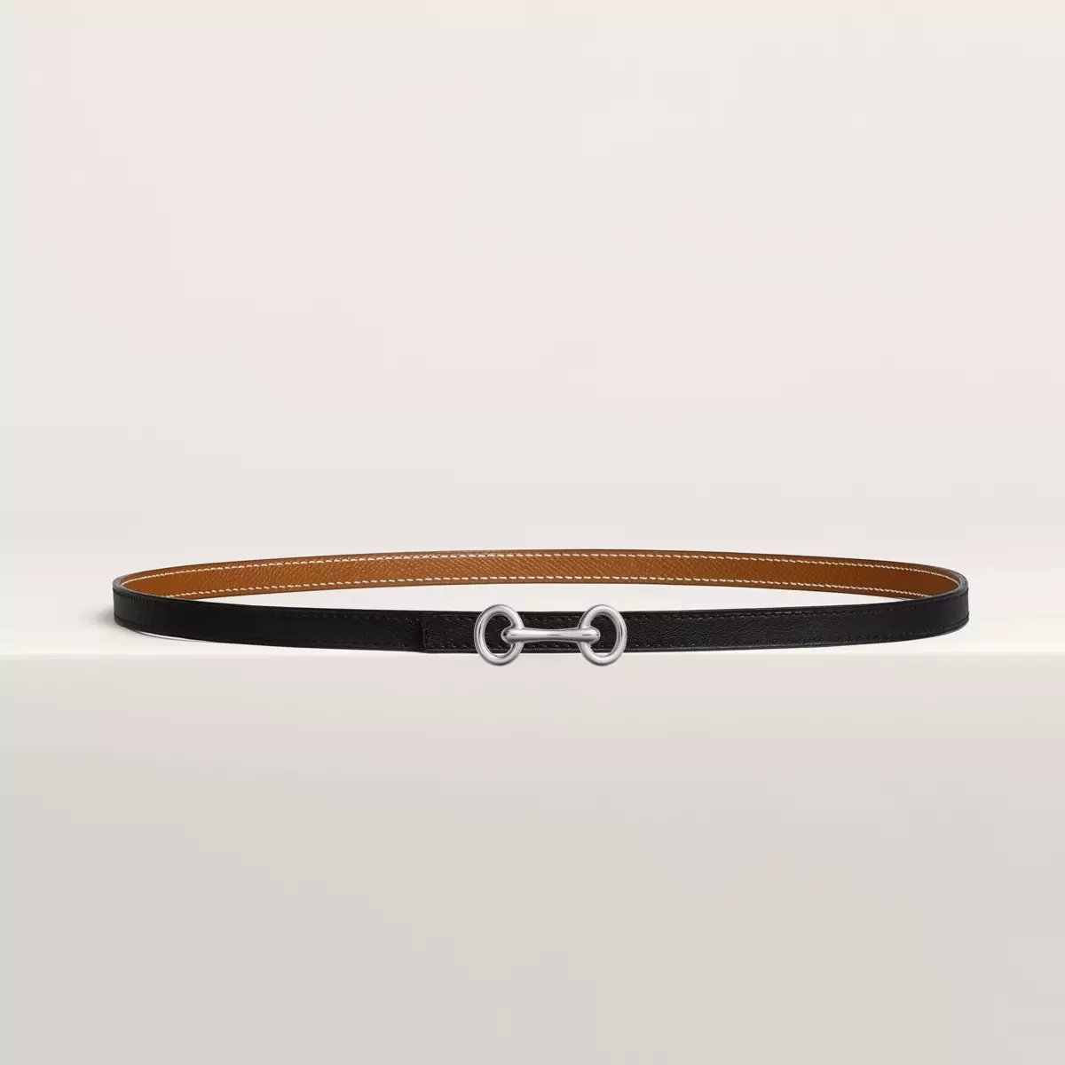 Heritage belt buckle & Reversible leather strap 13 mm