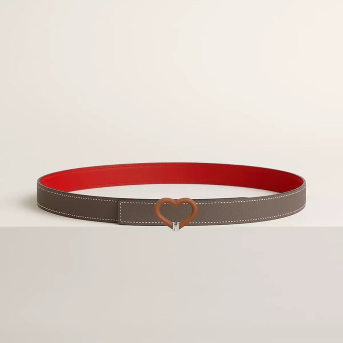 Plein Coeur Belt Buckle & Reversible Leather Strap 24 MM