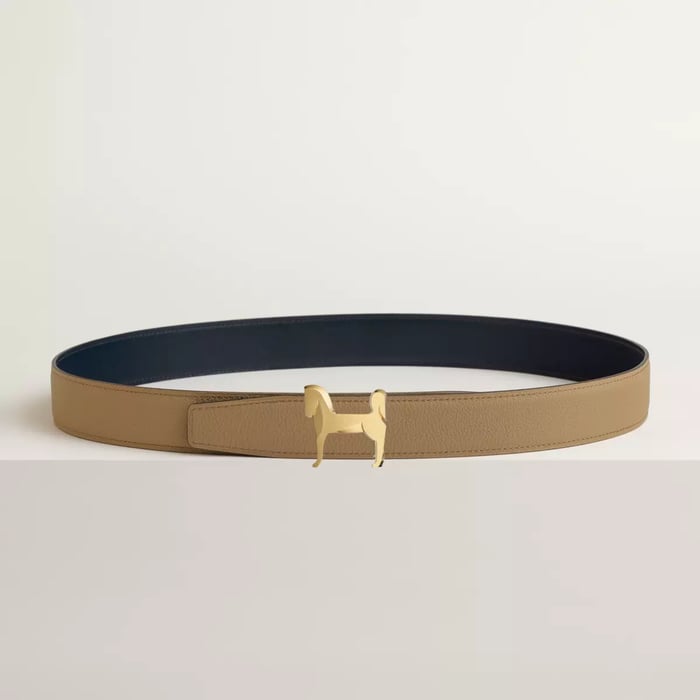 Panache Belt Buckle & Reversible Leather Strap 32 MM