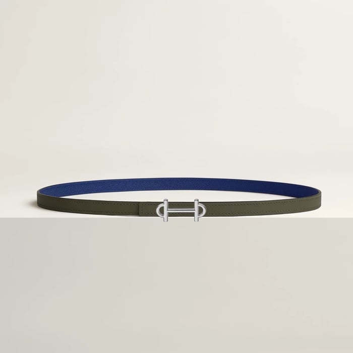 Gamma belt buckle & Reversible leather strap 13 mm