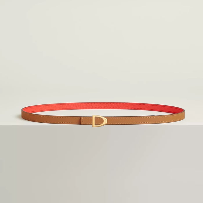 Cavaliere belt buckle & Reversible leather strap 13 mm