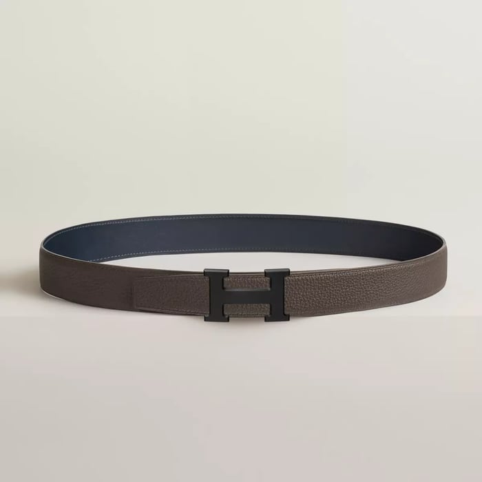 H 벨트 버클 & 리버서블 가죽 스트랩 32mm