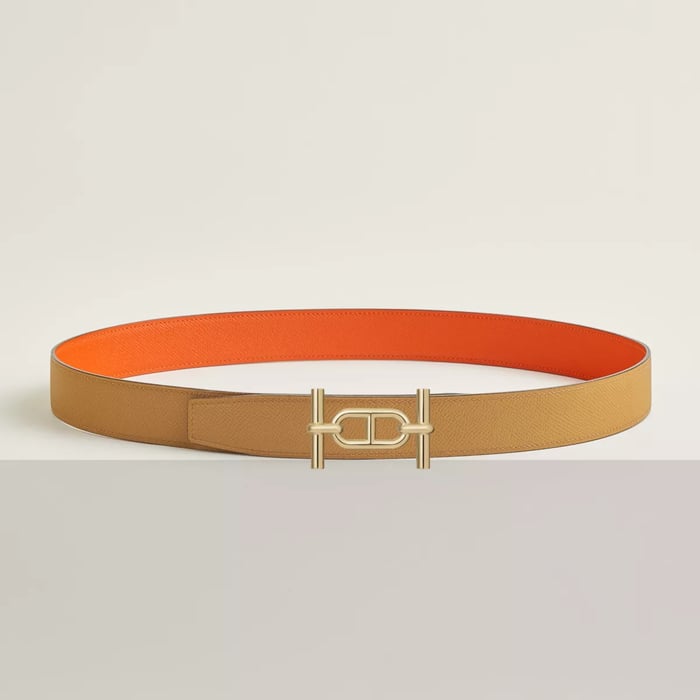 Ancre Belt Buckle & Reversible Leather Strap 32 MM