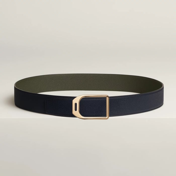 Jockey Belt Buckle & Reversible Leather Strap 38 MM
