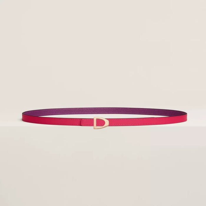 Cavaliere belt buckle & Reversible leather strap 13 mm