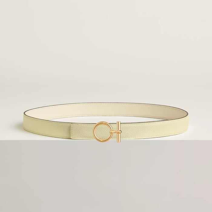 Flot Belt Buckle & Reversible Leather Strap 24 MM