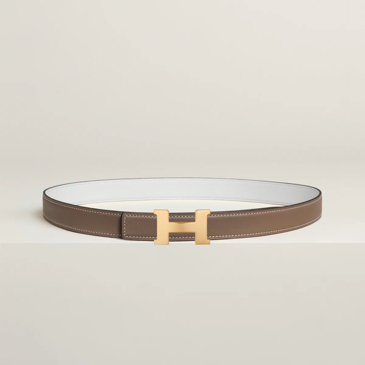 Mini Constance belt buckle & Reversible leather strap 24 mm