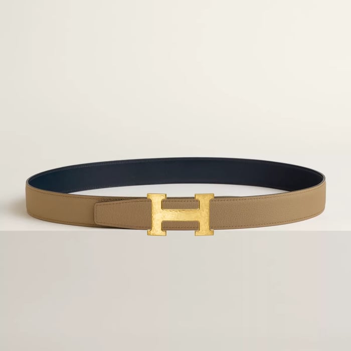 H Martelee Belt Buckle & Reversible Leather Strap 32 MM