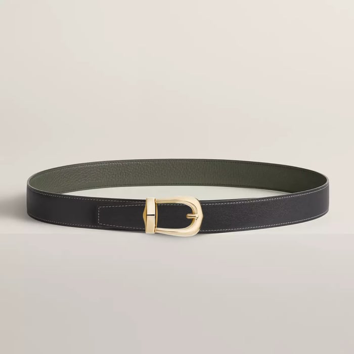 Bride d'Apparat Belt Buckle & Reversible Leather Strap 32 MM