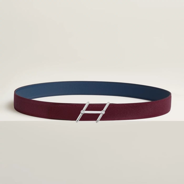 Swing Belt Buckle & Reversible Leather Strap 32 MM