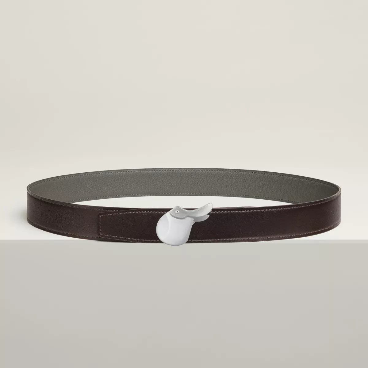 Hippolyte 벨트 버클 & 리버서블 가죽 스트랩 32mm