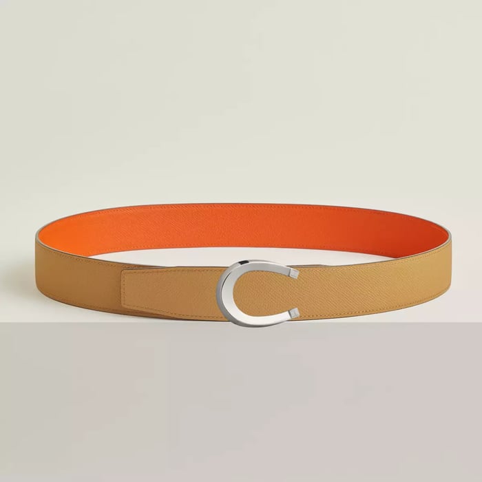 Luck belt buckle & Reversible leather strap 38 mm