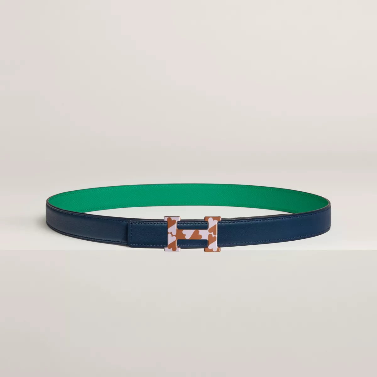H Email Coeur belt buckle & Reversible leather strap 24 mm