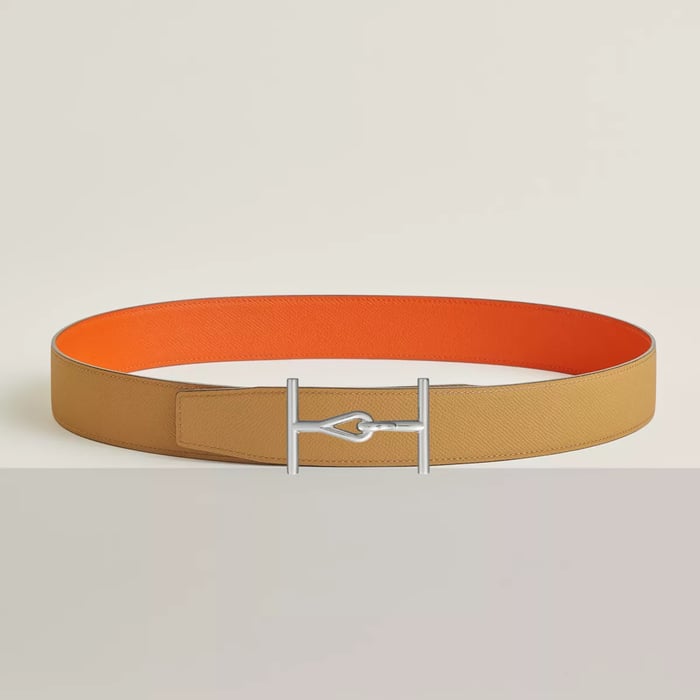 Jumbo Belt Buckle & Reversible Leather Strap 38 MM