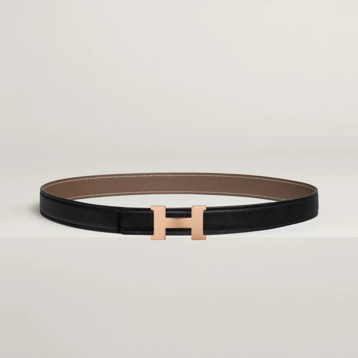 Mini Constance belt buckle & Reversible leather strap 24 mm