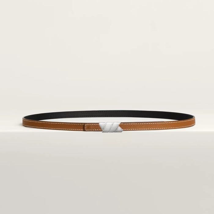 Ruban Belt Buckle & Reversible Leather Strap 13 MM
