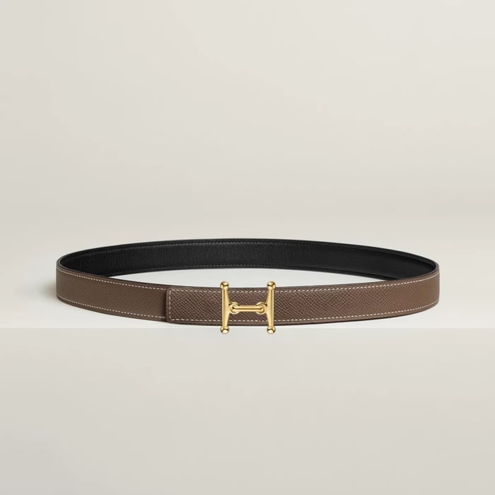 Mors H Belt Buckle & Reversible Leather Strap 24 MM