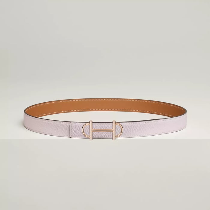 Gamma Belt Buckle & Reversible Leather Strap 24 MM