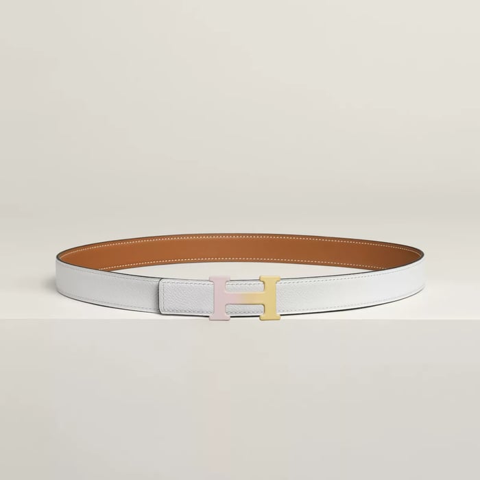 H Email Fusion Belt Buckle & Reversible Leather Strap 24 MM