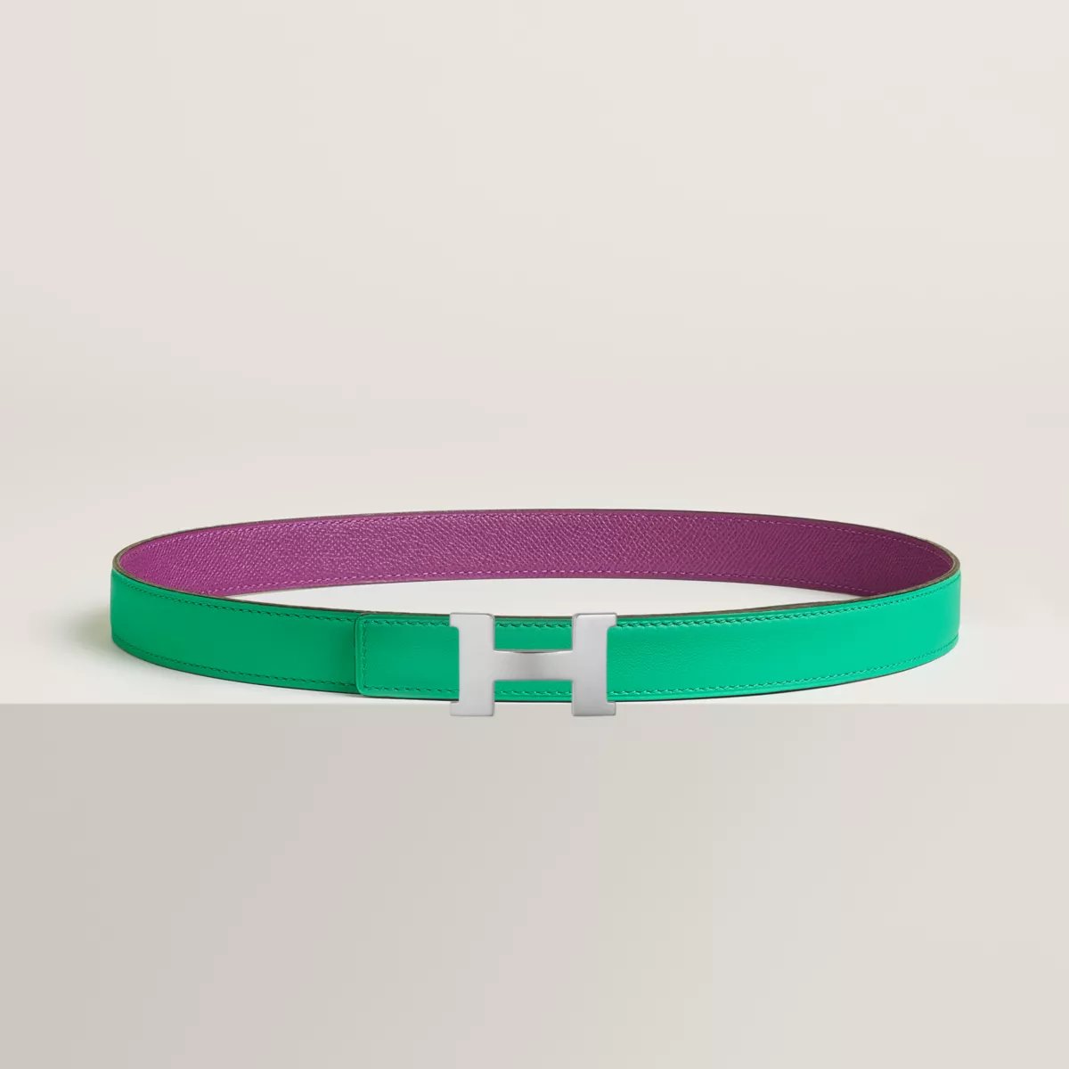 Mini Constance belt buckle & Reversible leather strap 24 mm