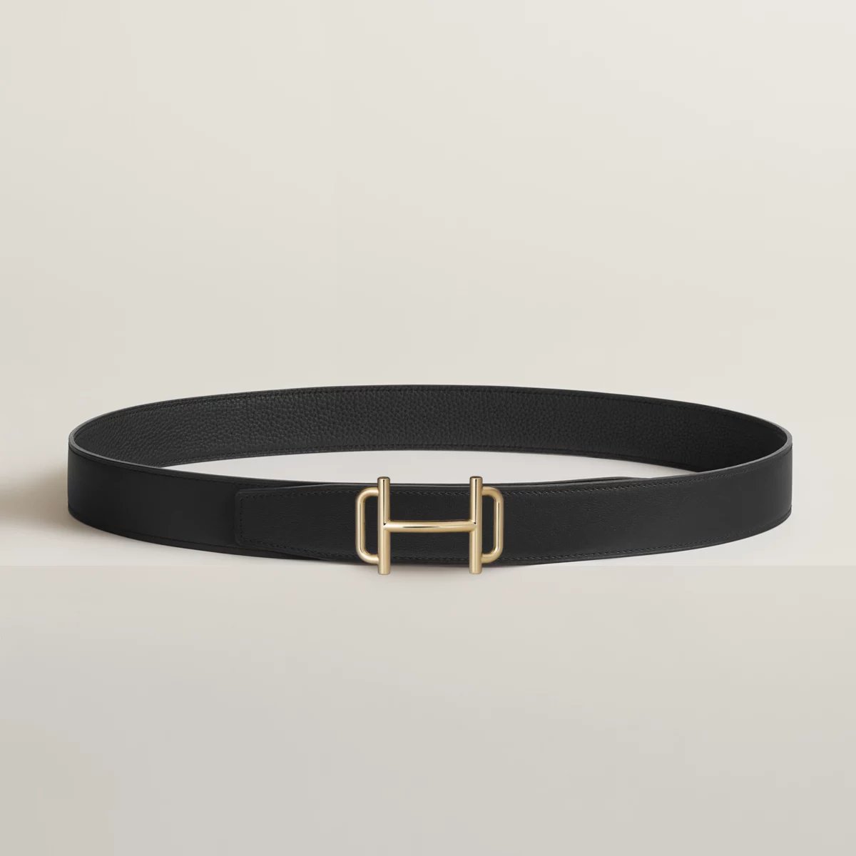 Royal belt buckle & Reversible leather strap 32 mm