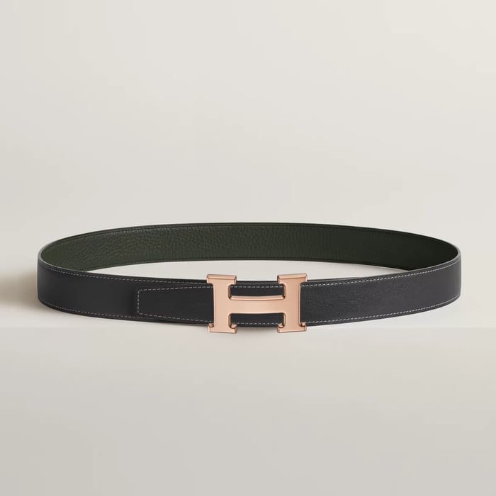 H 벨트 버클 & 리버서블 가죽 스트랩 32mm