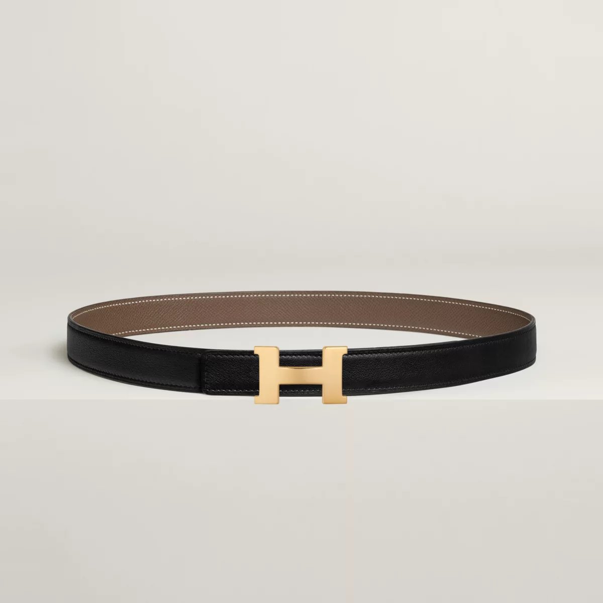 Mini Constance belt buckle & Reversible leather strap 24 mm