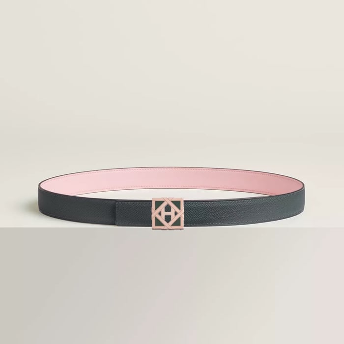 H Roseraie Belt Buckle & Reversible Leather Strap 24 MM