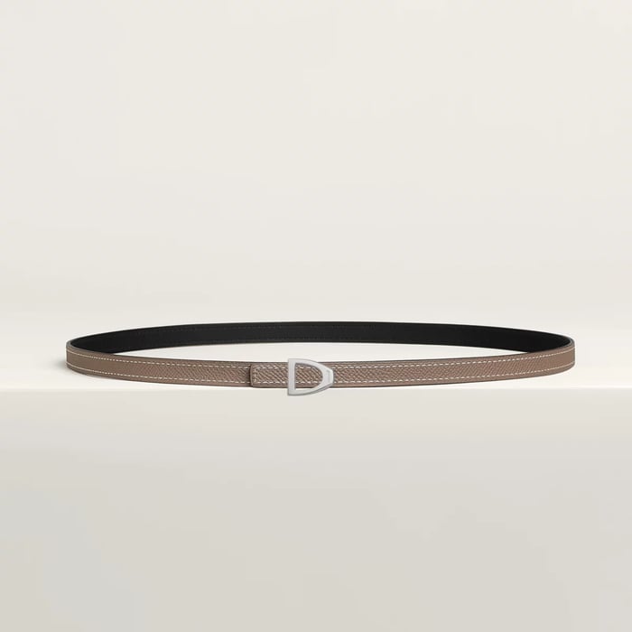Cavaliere Belt Buckle & Reversible Leather Strap 13 MM
