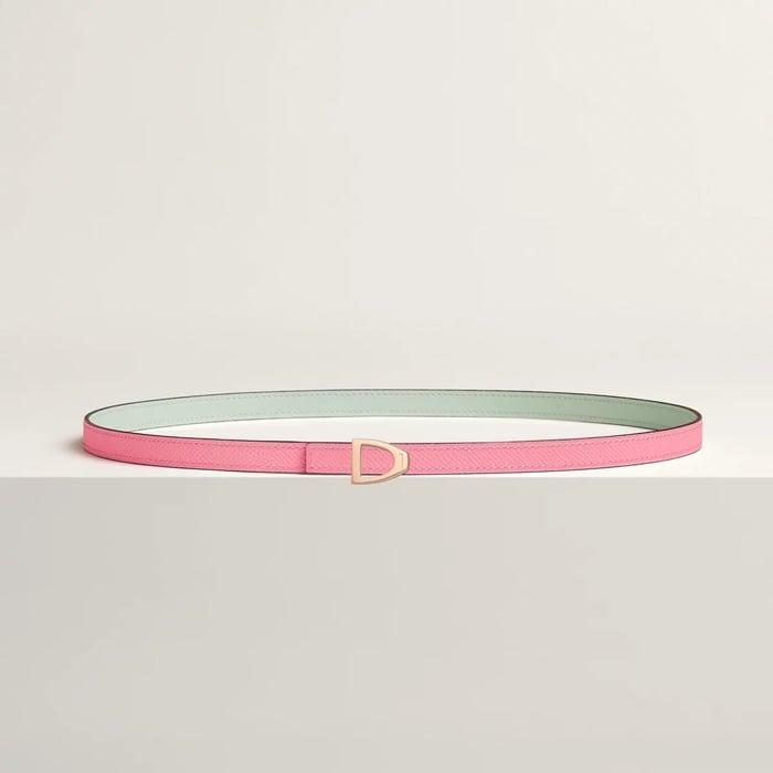 Cavaliere Belt Buckle & Reversible Leather Strap 13 MM