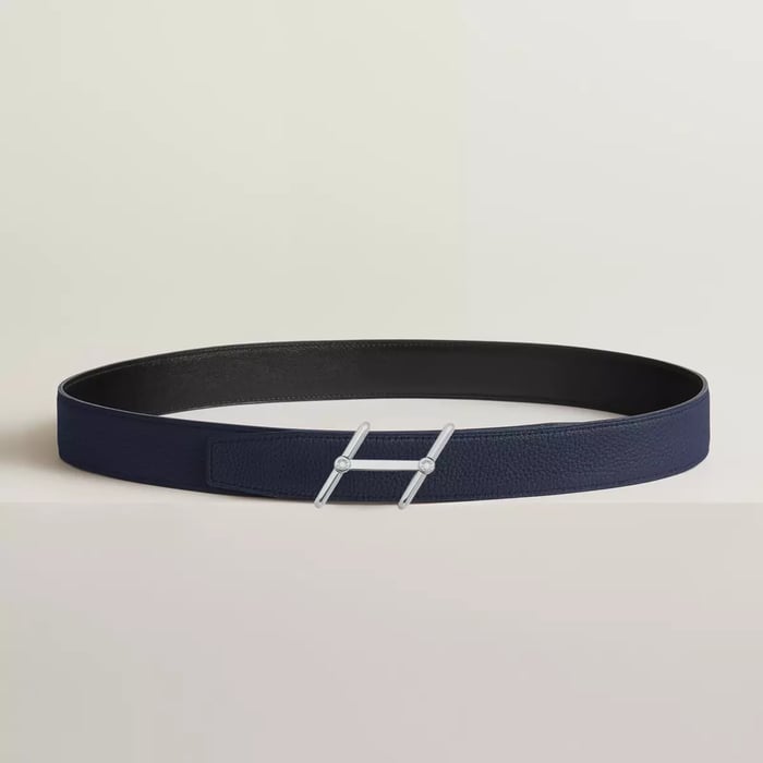 Swing Belt Buckle & Reversible Leather Strap 32 MM