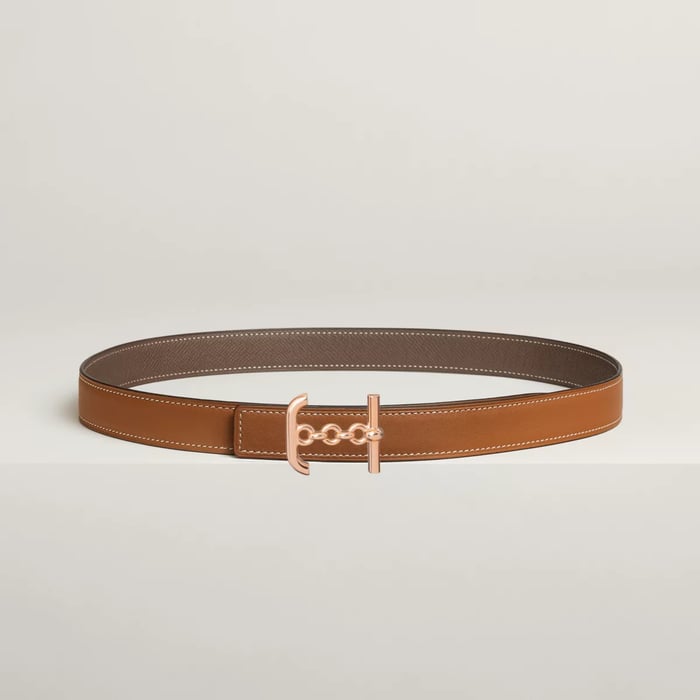 Ancre Marin belt buckle & Reversible leather strap 24 mm
