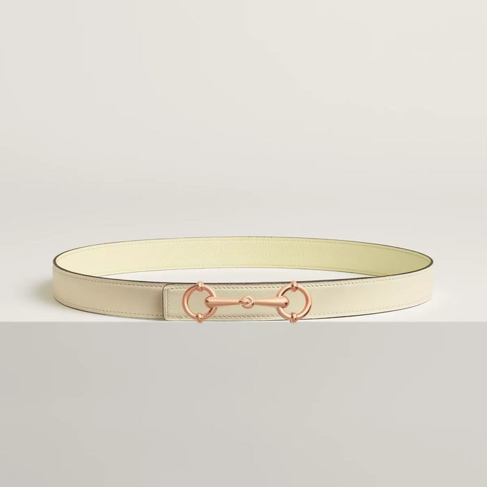 Boucle de ceinture Lady Rider & Cuir de ceinture réversible 24 mm