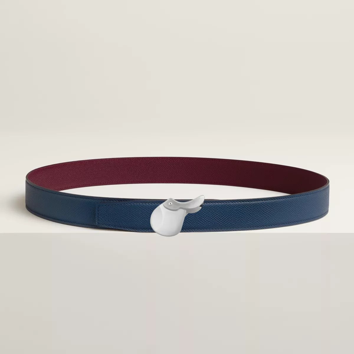 Hippolyte belt buckle & Reversible leather strap 32 mm