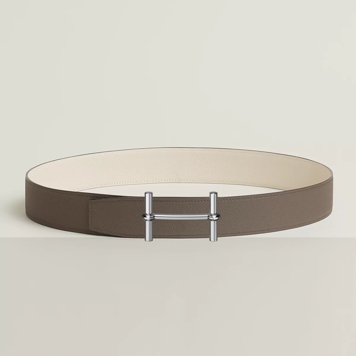H d'Ancre belt buckle & Reversible leather strap 38 mm