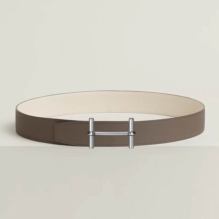 H d'Ancre belt buckle & Reversible leather strap 38 mm
