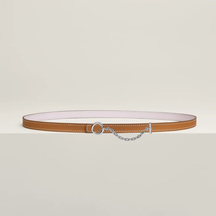Carrousel belt buckle & Reversible leather strap 13 mm