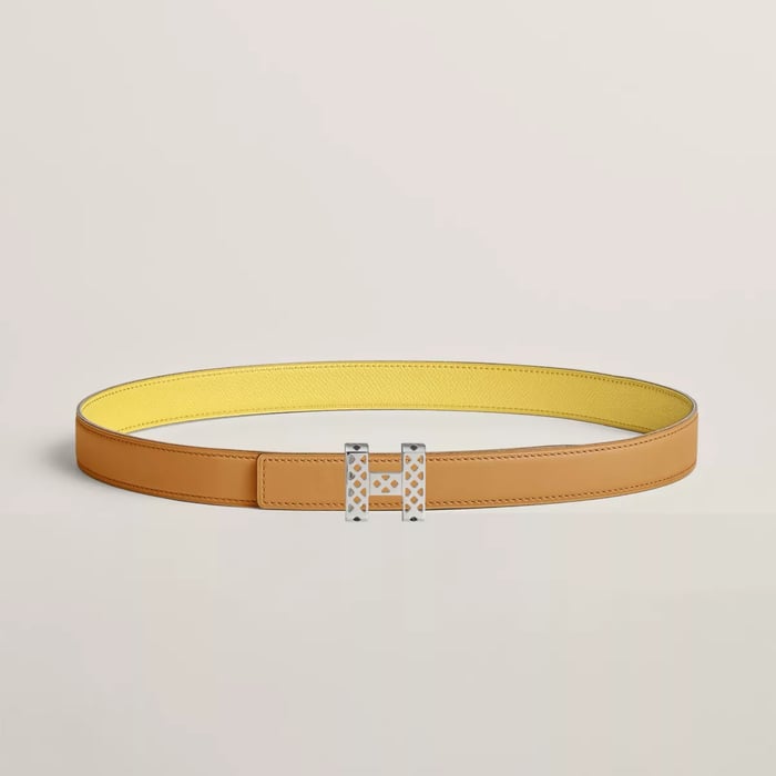 Garden Party Belt Buckle & Reversible Leather Strap 24 MM