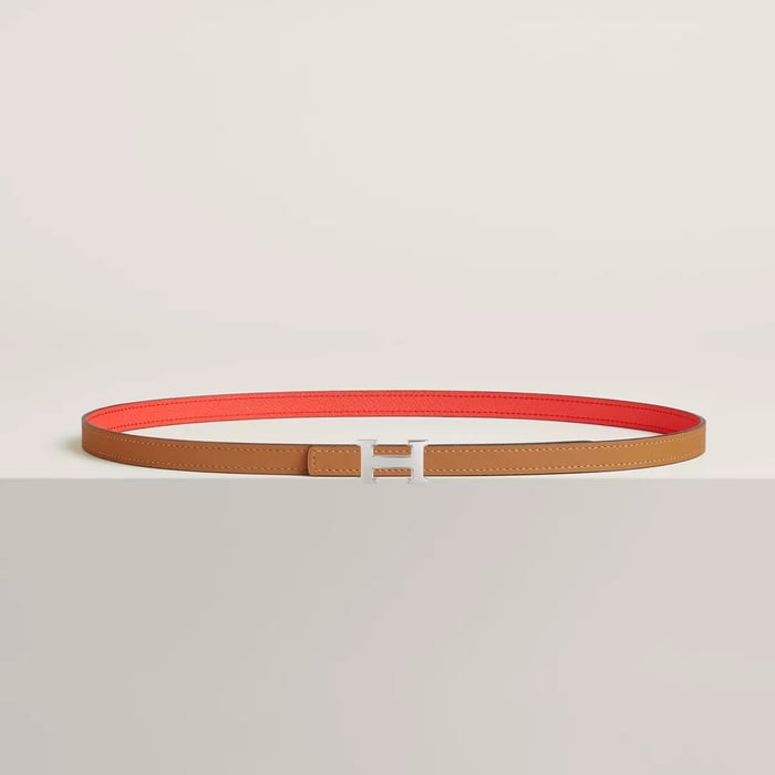 Mini 5382 belt buckle & Reversible leather strap 13 mm