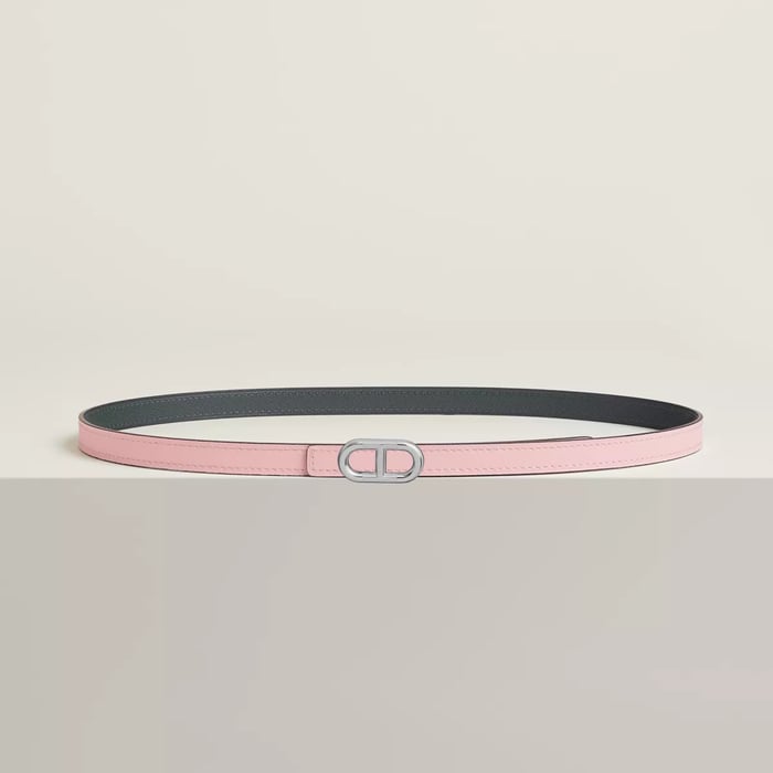 Maillon H belt buckle & Reversible leather strap 13 mm