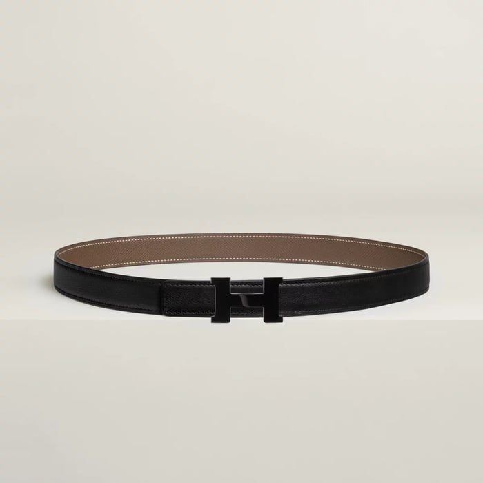 Mini Constance So Black belt buckle & Reversible leather strap 24 mm
